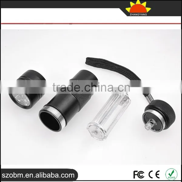 HOT Sales 12 LED 395-400 nm UV Purple Light Flashlight Torch photo-3