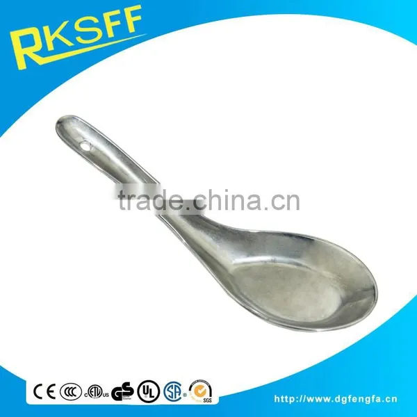Zinc Alloy Spoon for Baby Chrome Plated Silver Spoon photo-6