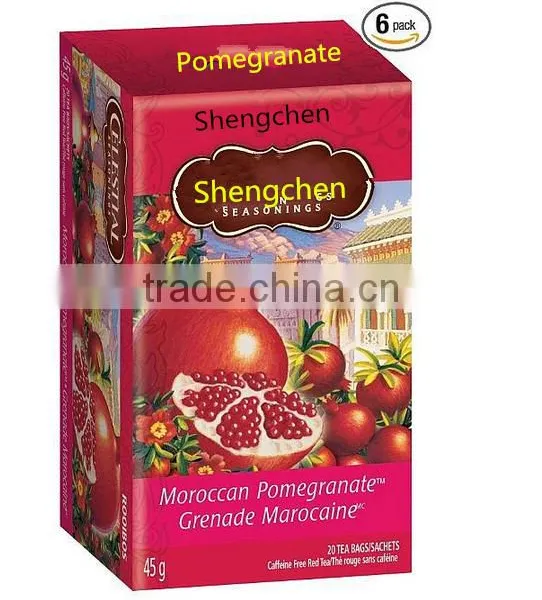 100% Organic Pomegranate Fruit Flavor With Green Tea or Black Tea /pomegranate With Black Tea or Green Tea photo-4