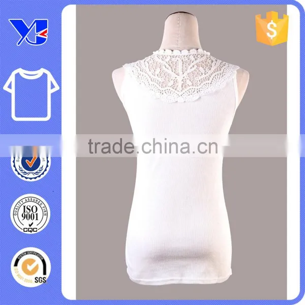 Plain Tank Top With Lace Back Muscle Tank Top for Women photo-2