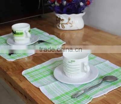 30cmx30cm Waffle Plaid Cheap Cotton Wholesale Printed Household Cleaning Weave Dish Towels photo-3