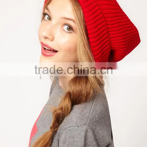Custom Fashion 100% Acrylic Red Skullies photo-2