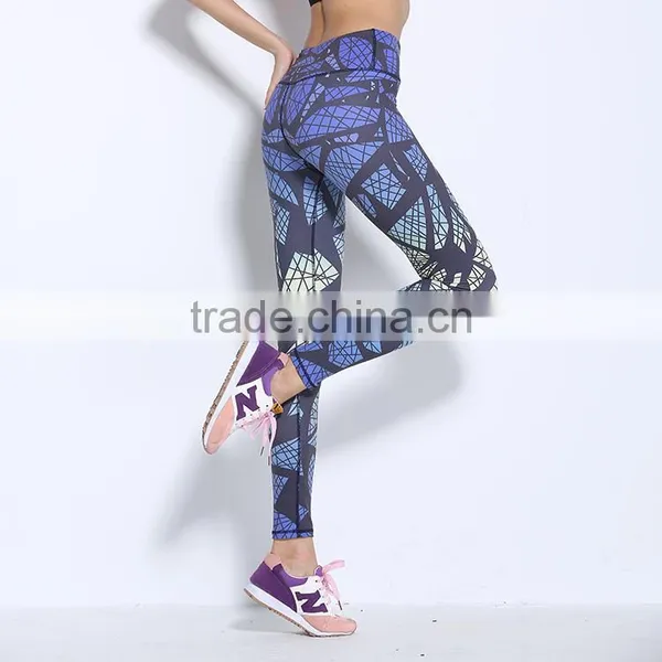 Dry Fit Colorful Sport Wear Women Yoga Pants Leggings photo-2