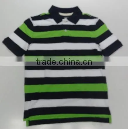 Boys Smart Collar Tees in Interesting Stripes photo-4
