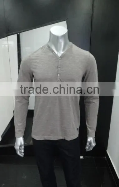 Branded Mens Henley Neck Surplus T-Shirts With Fold Up Sleeves photo-6