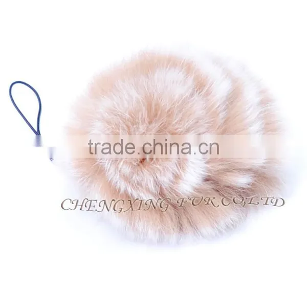 CX-A-54G Mobile Phone Straps Women Rex Rabbit Fur Cell Phone Charm photo-6