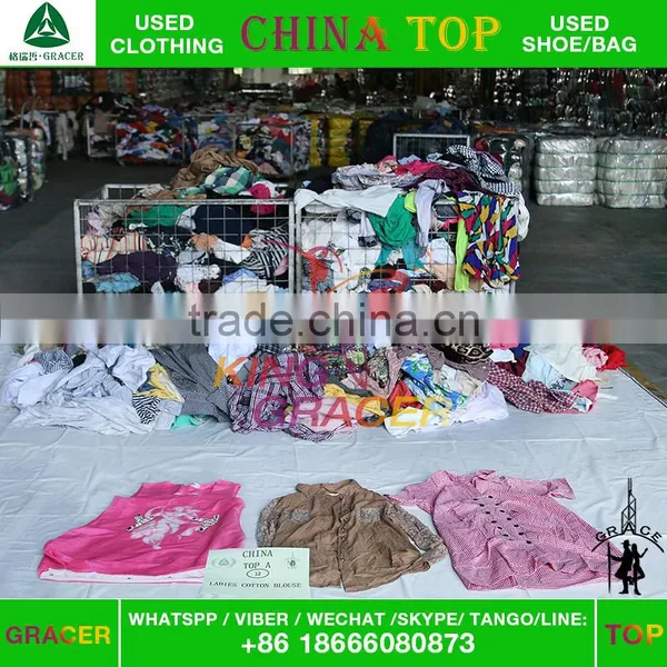 Japan Style Branded Ladies Cotton Blouse Used Clothes In Bales Price photo-2