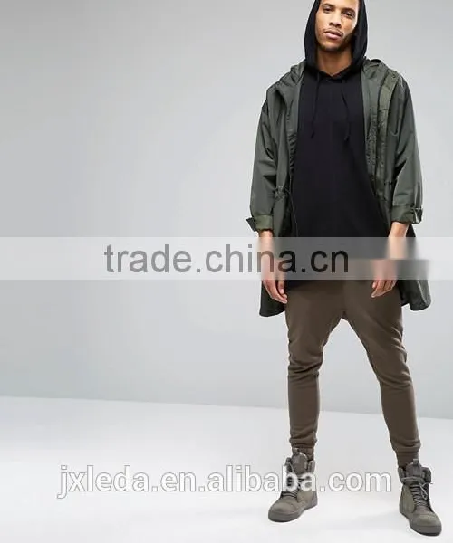 Comfortable Latest Design Fashion Black Oversized Sleeveless Hooded T-shirt Men Custom photo-4