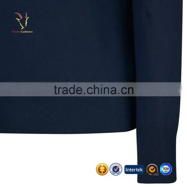 Latest Design Men Cashmere Jumpers Knitted Cashmere Sweater Pullover photo-3