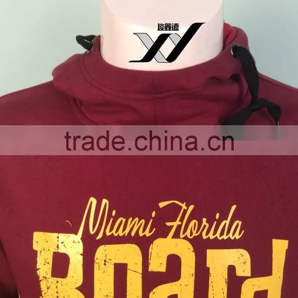 Board Shop Fashion Red Men High Neck Hoodie photo-2
