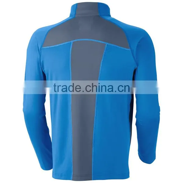 Waterproof Breathable Long Sleeve Man T-shirt With Zip Collar photo-3