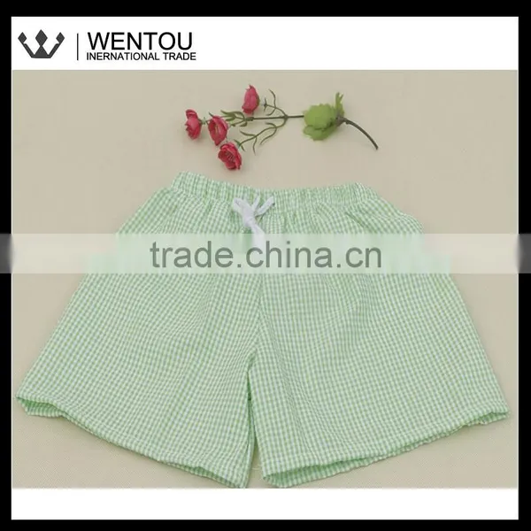 Monogrammed Seersucker Boy Swim Shorts photo-3