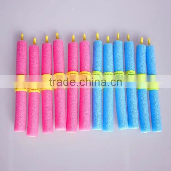 SOFT FOAM BENDY HAIR CURLER ROLLERS FOR SEXY HAIR 12pcs/set Soft Foam Anion Bendy Sponge Hair Rollers Curlers Cling photo-2