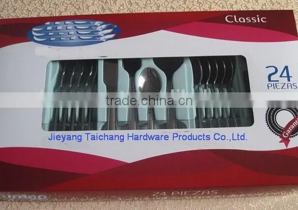 24 Pieces Stainless Steel Flatware Set Tabelware Sets photo-2