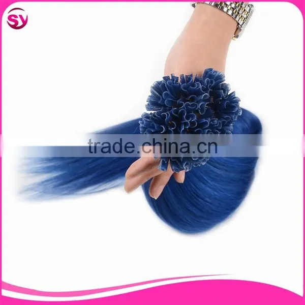 Brazilian Remy U Tip Keratin Human Hair Extension,Keratine Nail Tip Bohemian 100 Cheap Remy U Tip Hair Extension Wholesale photo-2