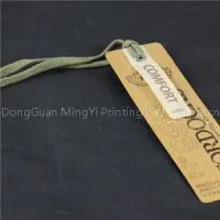 Custom Printed Paper Hangtag With Ribbon String