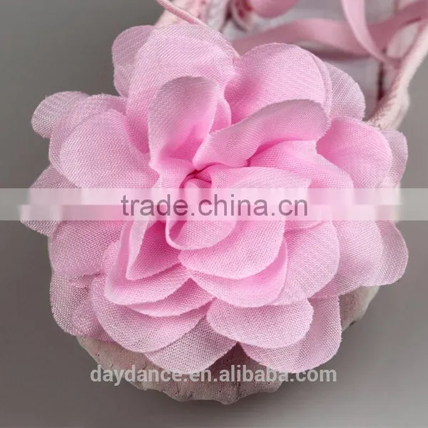 Big Flower Design Children Girls Soft Sole Ballet Shoes Canvas Ballet Dance Shoes For Kids photo-6