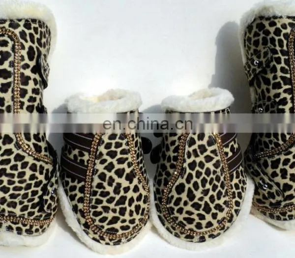 COTTON LEOPARD PRINT SADDLE PADS photo-2