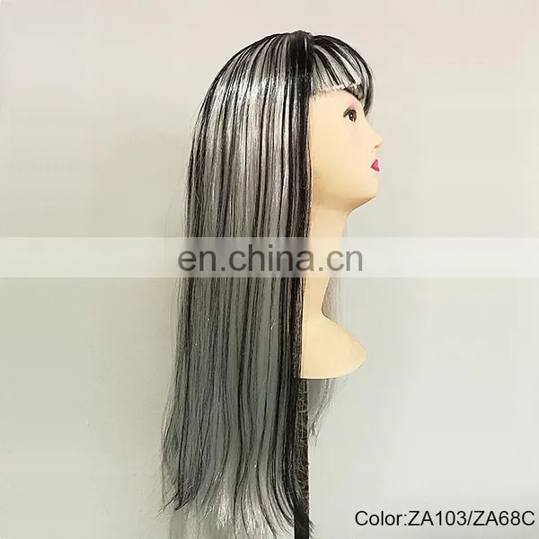 Carnival Black White Grey Party Wigs P-W221 photo-2