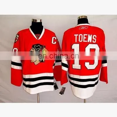 NHL Ice Hockey Chicago Blackhawks 19#toews Jersey Custom,hockey Wear photo-2