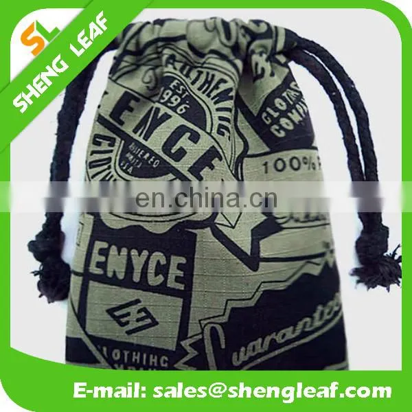 Promotional Organic Cotton Shopping Calico Bag Drawstring photo-2