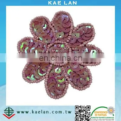 Custom Flower Design Sequin Embroidery for Garment photo-2