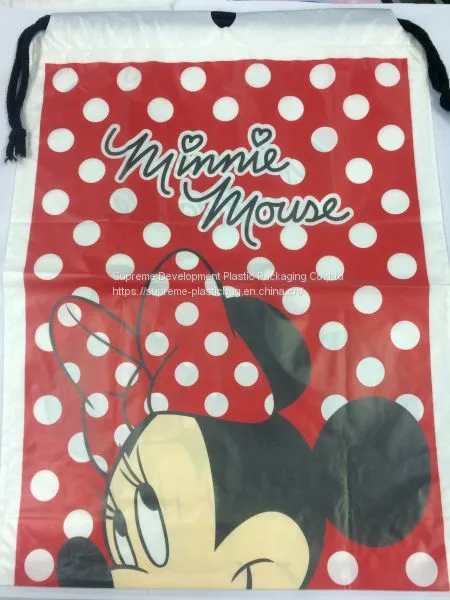 LDPE/HDPE/MDPE Material Draw String Bag With Printing