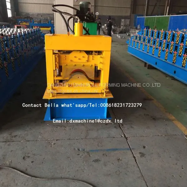 Color Steel Roof Tile Ridge Cap Flashing Making Machine photo-2