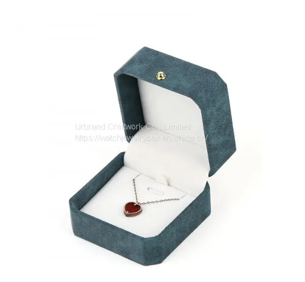Wholesale Custom Logo Romantic Velvet Dark Green Jewellery Boxes With Logo Luxury photo-2