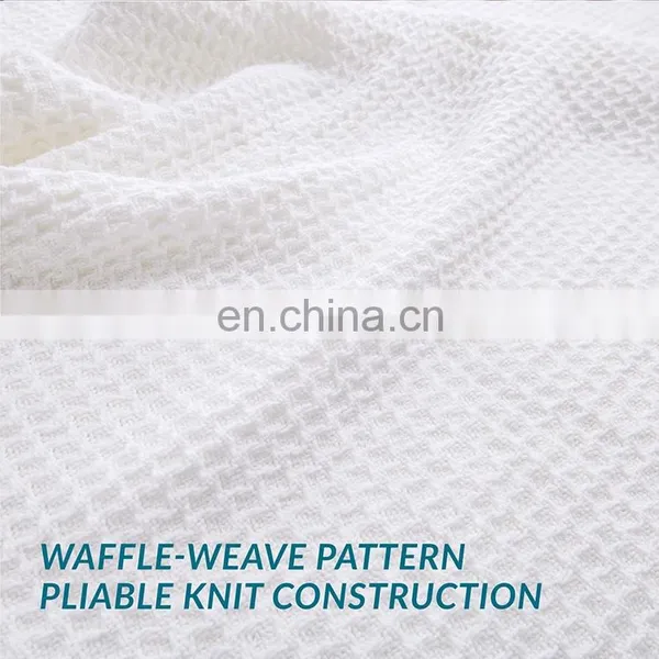 Luxury Super Soft Organic 100% Cotton Summer Lightweight Breathable Bedding Blanket For Adult photo-4