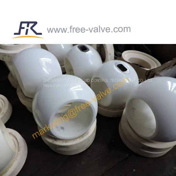 Fully Ceramic -Lined Flow Path Pneumatic Ball Valve photo-2