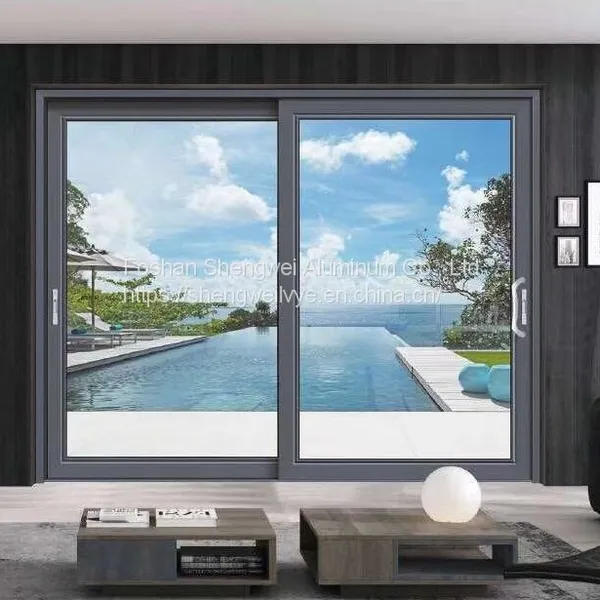 Best Sale With Good Price Sliding Door Sash Aluminum Extrusion Bar Aluminum Alloy Profile Patio Door photo-4