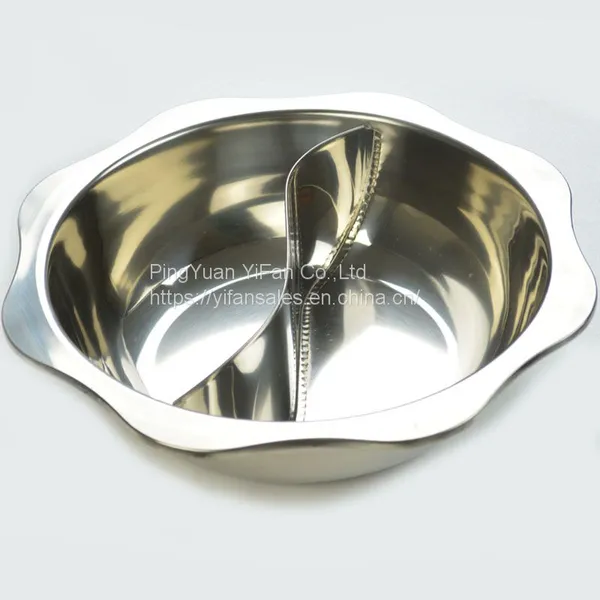 Hot Pot Stainless Steel Anti-side Octagonal Simmered Two-pot Hot Pot Induction Cooker photo-2
