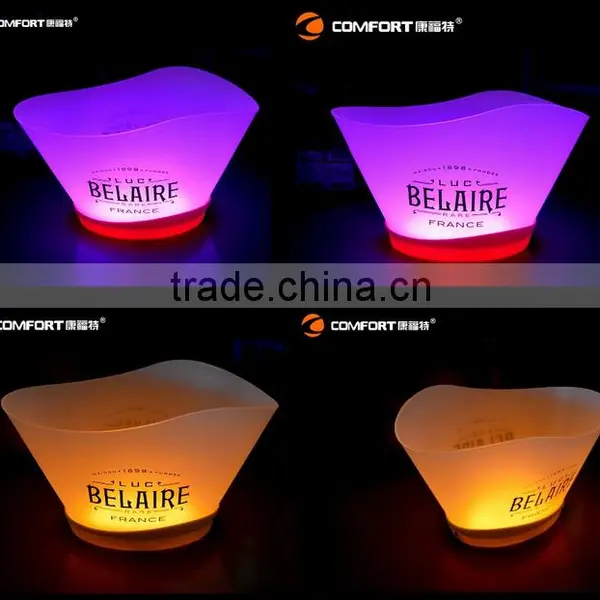 Large Beer Custom Clear Bulk Acrylic PS Led Plastic Ice Bucket photo-6