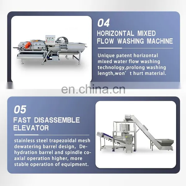 Industrial Vegetable Processing Line Salad Cutting Washing Dewatering Machine for Sale photo-3