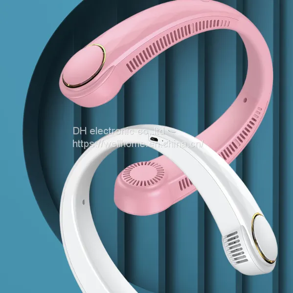 New Large Wind Bladeless Turbine Technology Neck Fan USB Neck Charging Fan Student Wechat:13510231336 photo-2