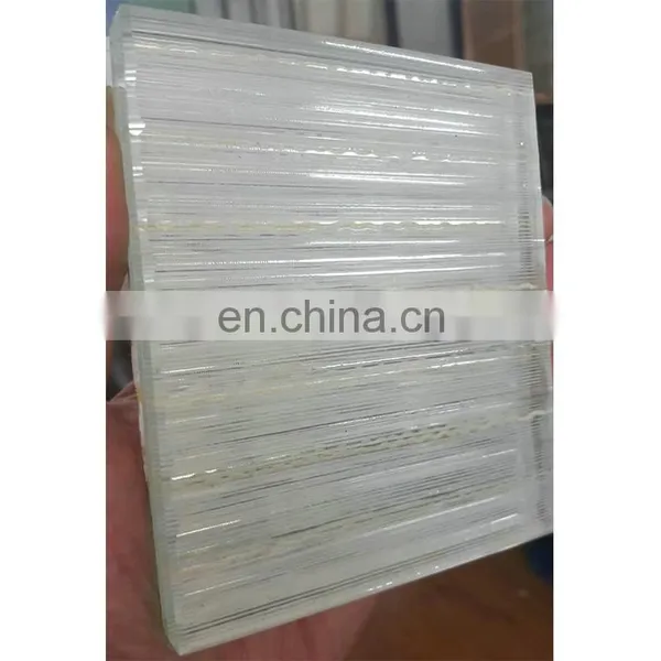 Clear Customized Design Tempered Stained Frosted Decorative Embossed Pattern Glass photo-4
