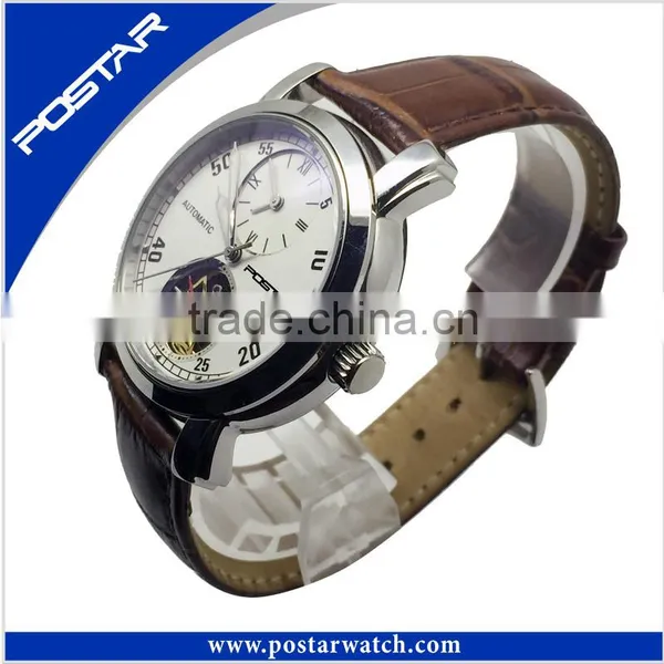 New Fashion Leather Mechancial Watches PSD-2945 photo-3