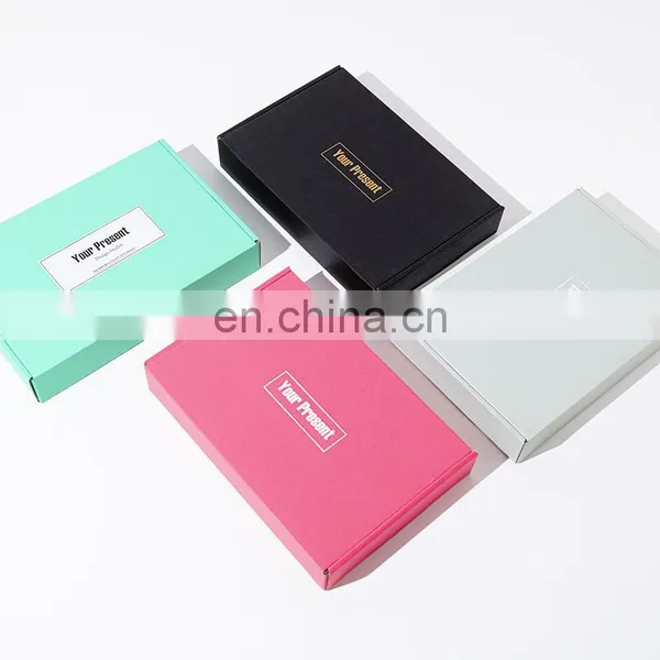 Custom Logo Brand Cardboard Mail Shipping Box Postal Mailer Carton Packaging Paper Box for Hair Product photo-5