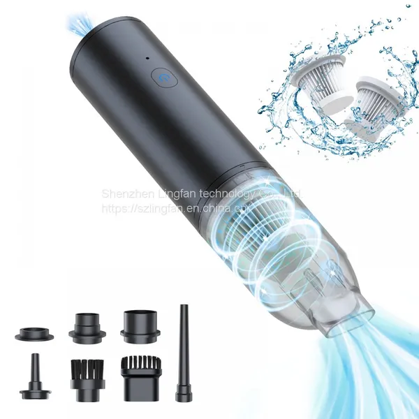 Xiaofan Wireless Multi-function Dust Remover, Dust Suction, Blowing, Vacuuming, Inflation, Intelligent Lighting, Emergency, Long Life, Vehicle, Home and Office B