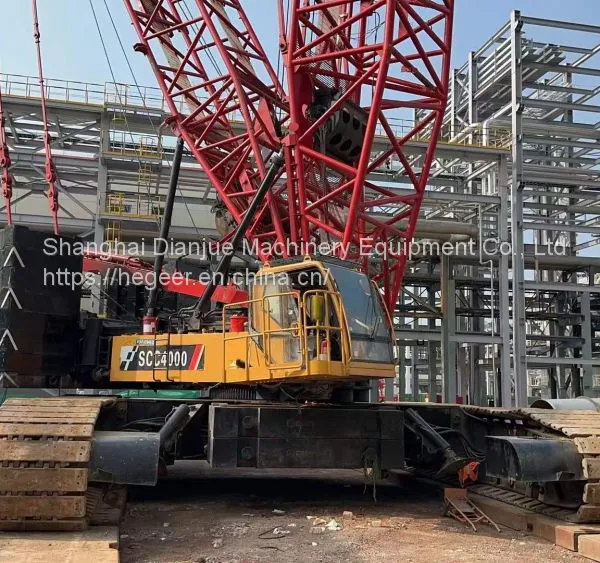 Много подержанных кранов-гусениц SANY XCMG 55T, 50T, 60T, 75T