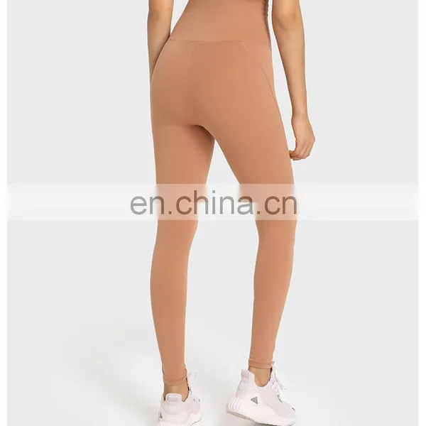 High Quality High Waist Crotchless Yoga Leggings Best Gym Fitness Workout Training Running Active Wear Tight Pants For Women photo-5