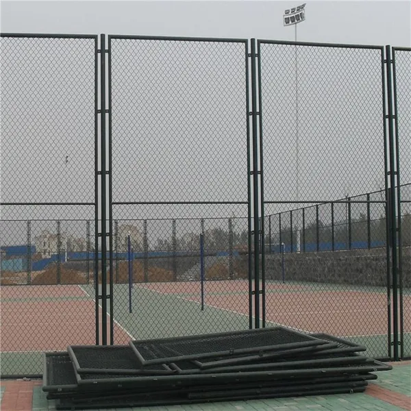 PVC Diamond Mesh China Manufacturers Chain Link Fence Used for Chain Link Football Fence photo-5
