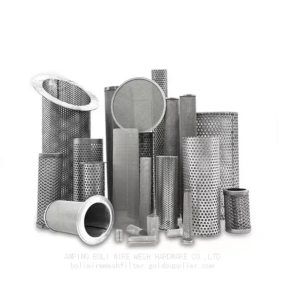 Stainless Steel Wire Mesh Filter Cartridges Filter Cylinder Bucket Strainer Mesh for Beer Filtration