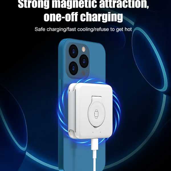 Cross Border 3-in-1 Magnetic Folding Wireless Charger Charging Watch Earphone Folding Stand（Wechat:13510231336） photo-3