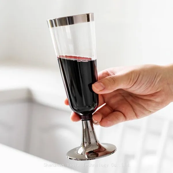 Bulk Shatterproof Plastic Champagne Flutes - 9oz Stemless Design, Event Planner Tableware Flutes photo-2