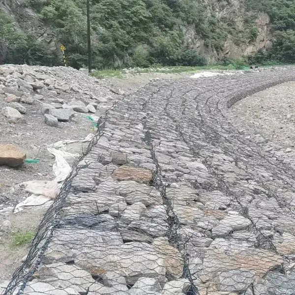Wholesale Galvanized Hexagon Mesh Gabion Basket PVC Coating Gabion Box for River Bank photo-6