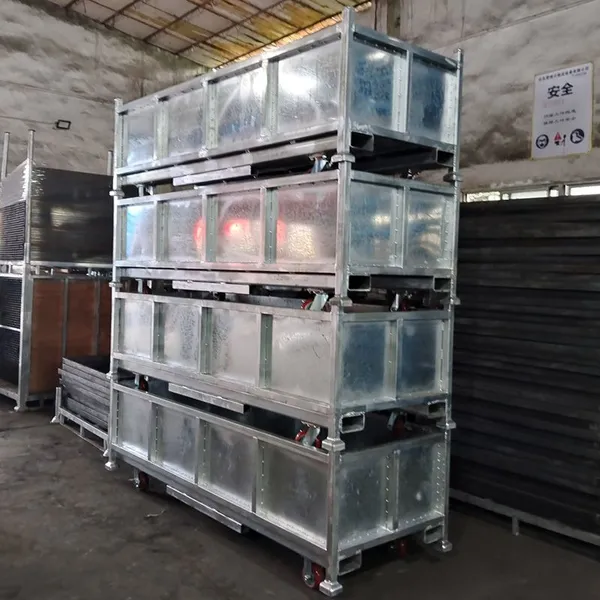 Q235 Steel Folding Mesh Container for Automotive Parts Storage