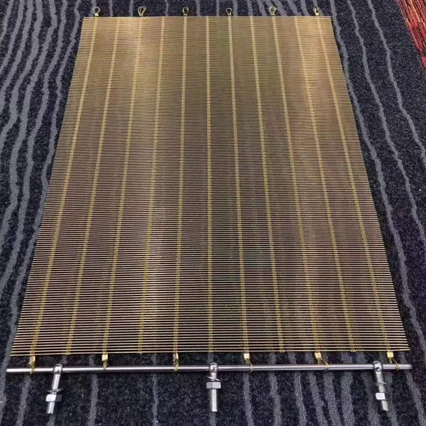Custom-made Antique Brass and Bronze Decorative Metal Wire Mesh Woven Mesh, Stainless Steel 304/316 Cabinet Doors, Window Screens, and Furniture photo-4