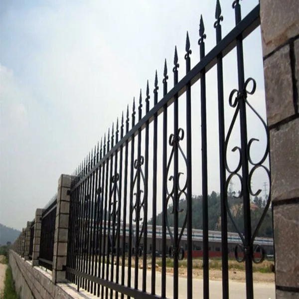 Zinc Coated Steel Spear Top Fence Panel for Outdoor Decorative Security photo-5